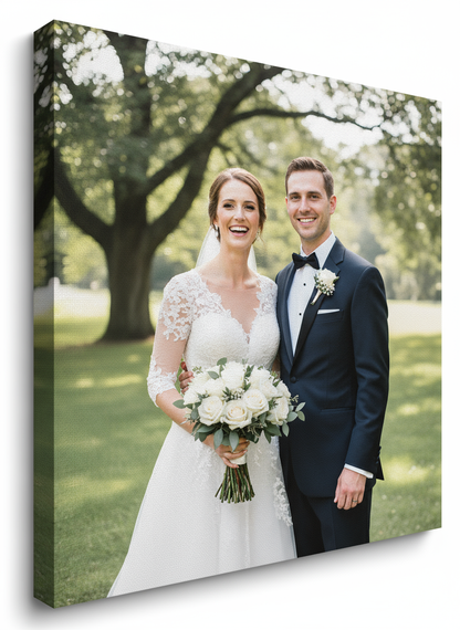 Vertical Personalized Canvas Painting – Custom Memory Art, USA Made