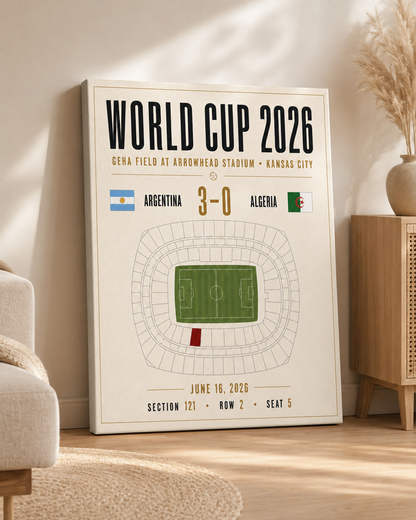 Custom World Cup Gameday Canvas