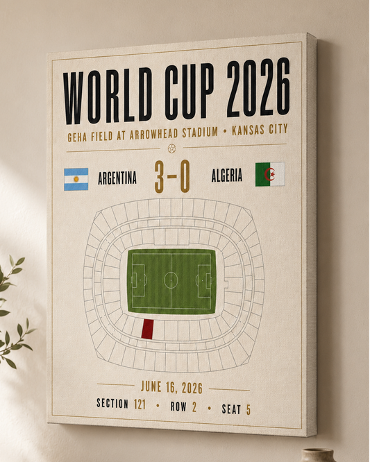 Custom World Cup Gameday Canvas