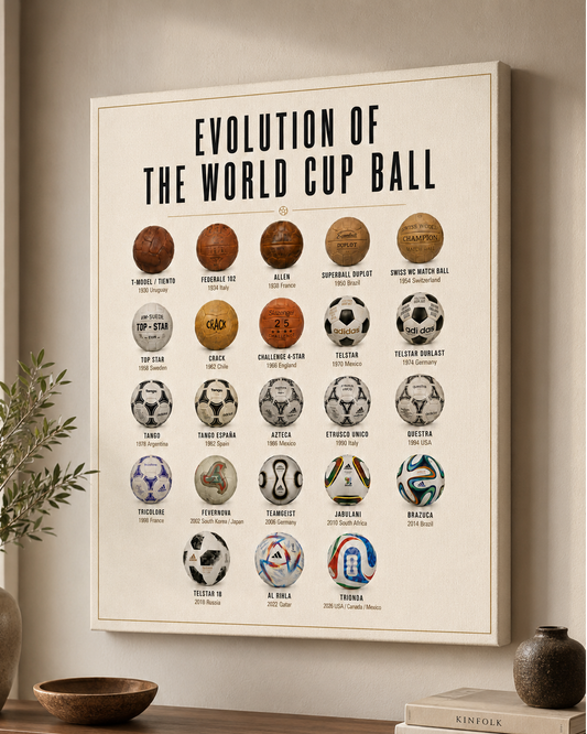 Evolution of the World Cup Ball Canvas