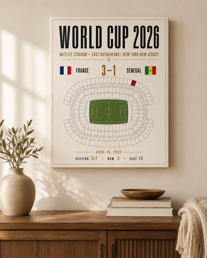 Custom World Cup Gameday Canvas