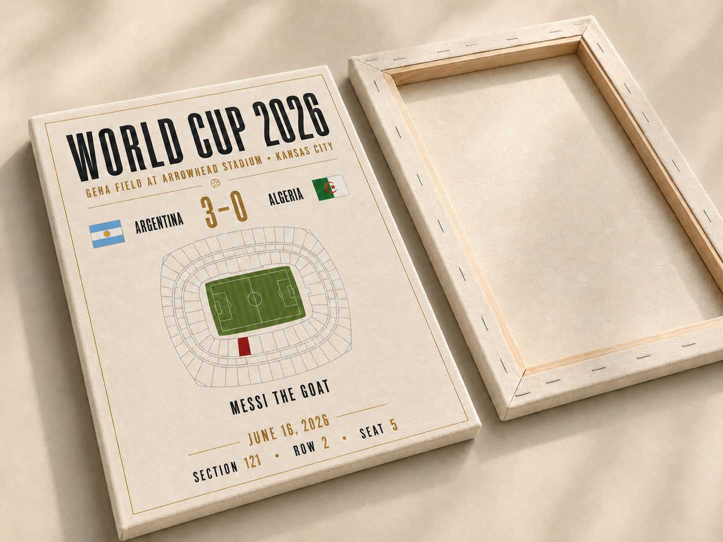 Custom World Cup Gameday Canvas