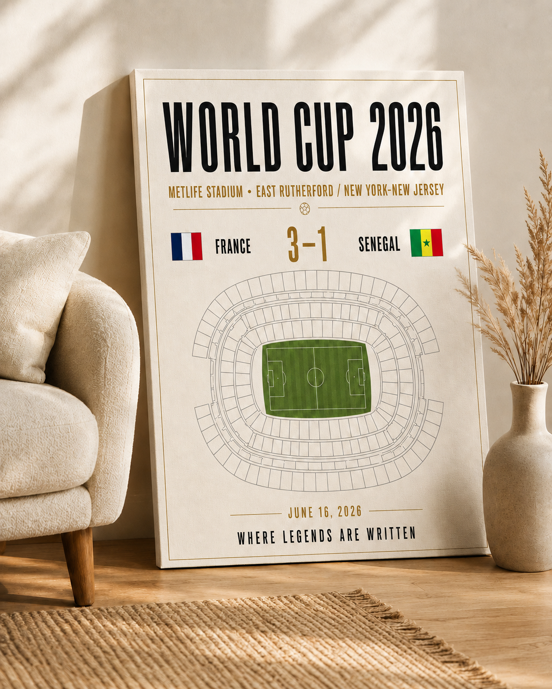 Custom World Cup Gameday Canvas
