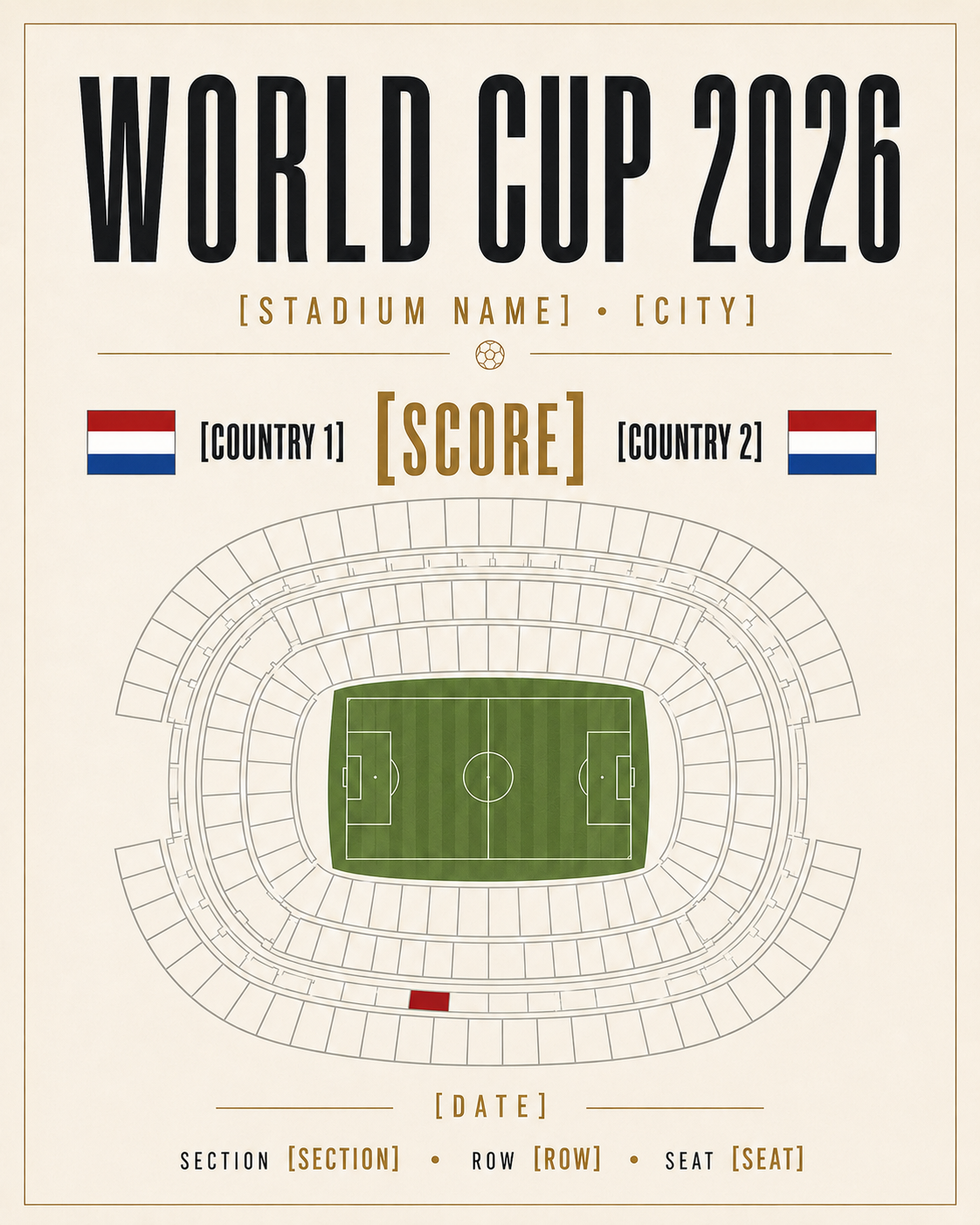 Custom World Cup Gameday Canvas